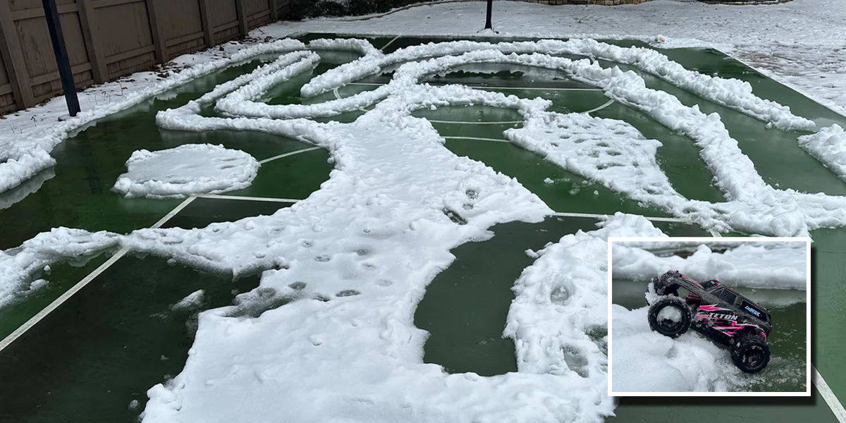 Snow Day Race Track: Turning Snow into an RC Playground!