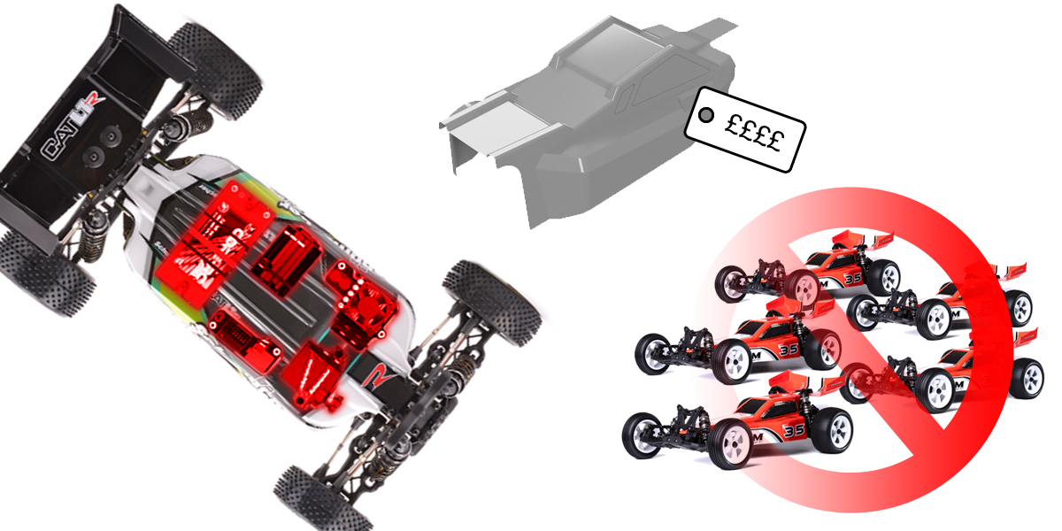 Why aren't RC Buggies Interchangeable over all Manufacturers?